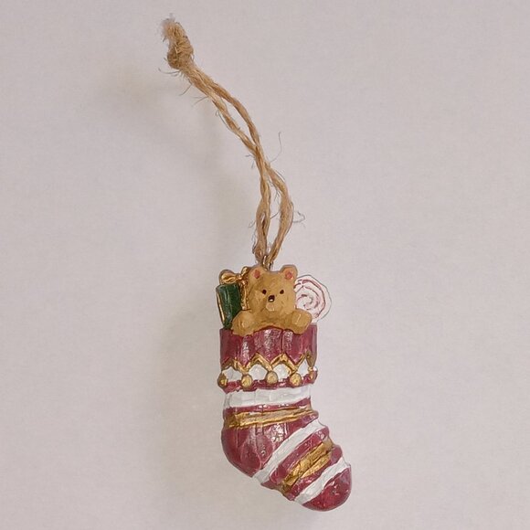 ๐ฏ 10 for $12 / Small Vintage Stocking Christmas Tree Ornament - Picture 1 of 10